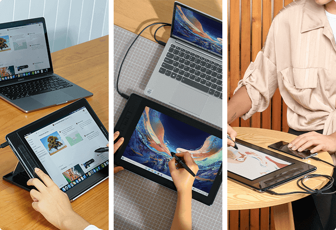 Huion Kamvas Pro 13 (2.5K) 13inch QHD+ Drawing Tablet with Huion Kamvas Pro 13 (2.5K) 13inch QHD+ Drawing Tablet with