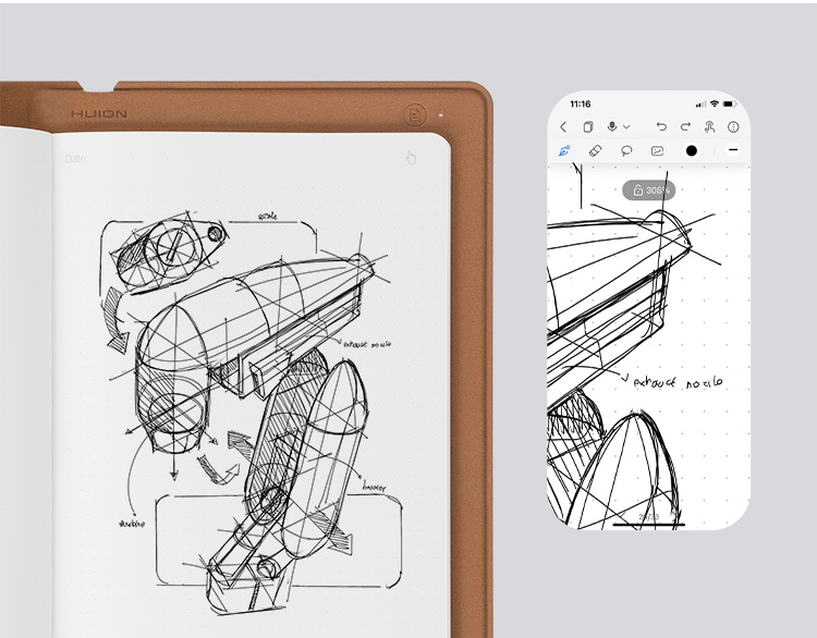 Huion Note X10 Smart Electronic Digital Notebook with Pen