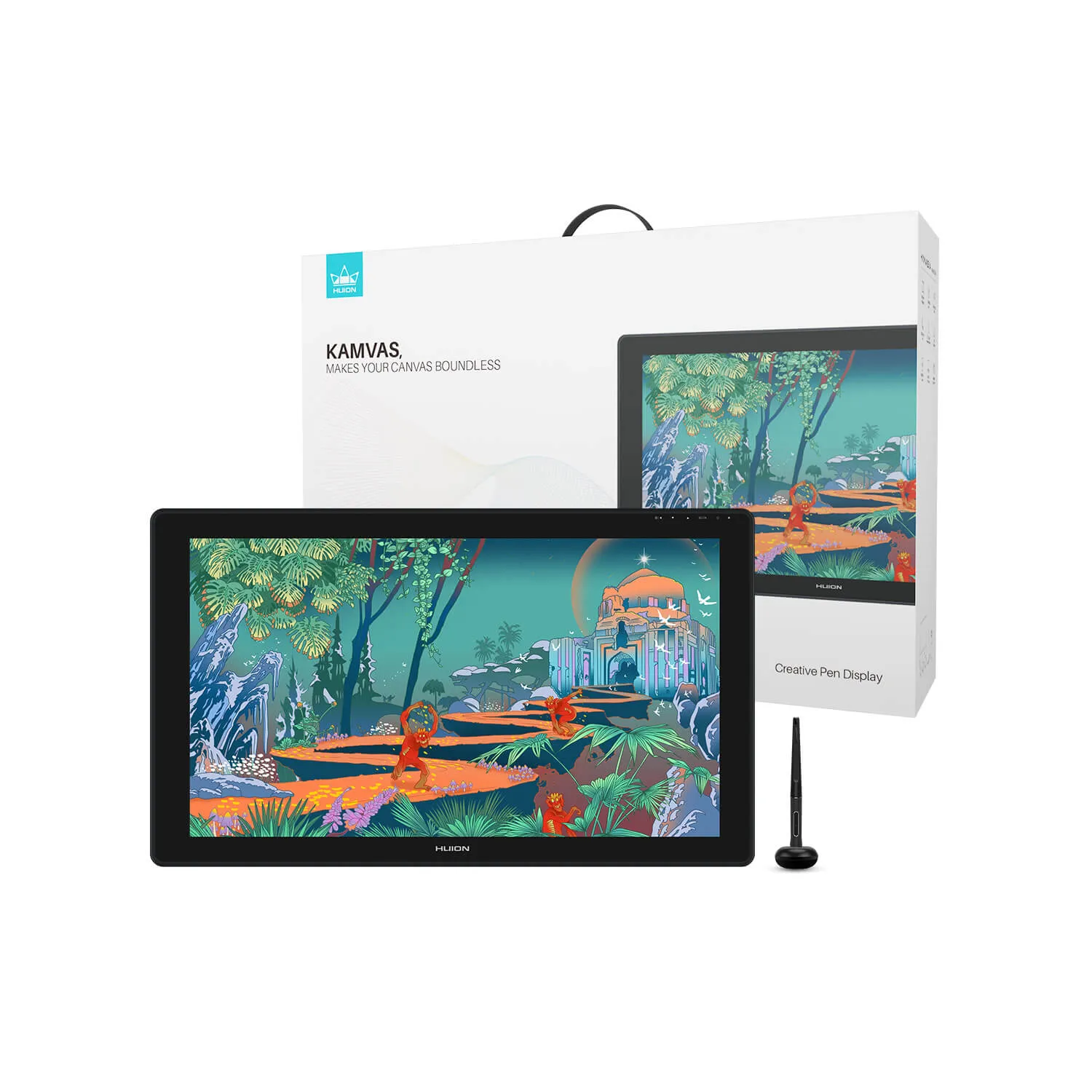 Huion KAMVAS  Stand Graphics Drawing Tablet 2.5K Tilt Battery