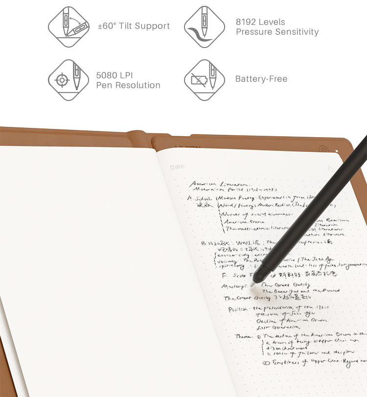 Huion Note X10 Smart Electronic Digital Notebook with Pen